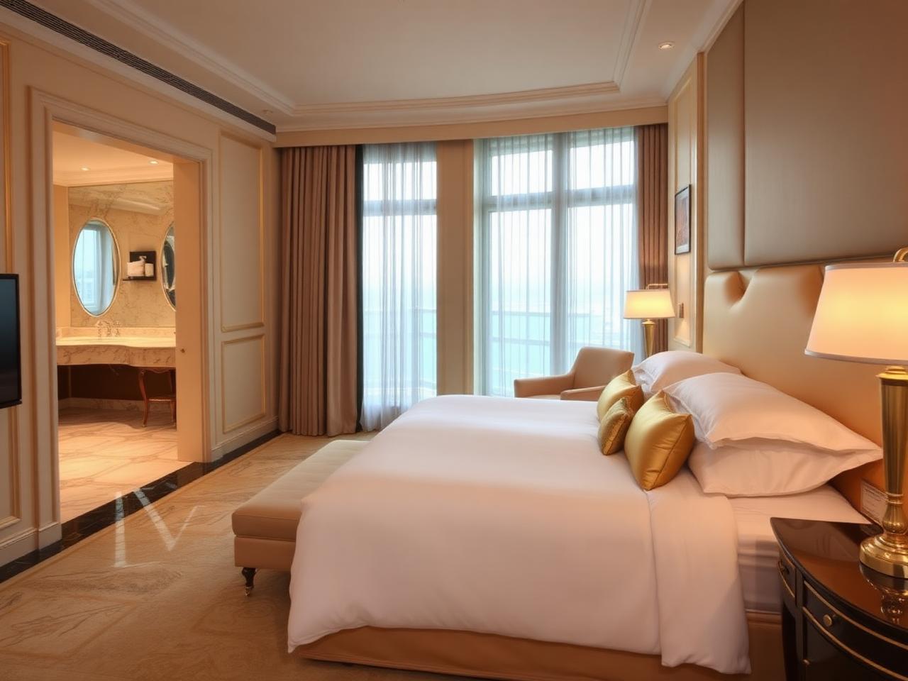 Interior elegante de suíte